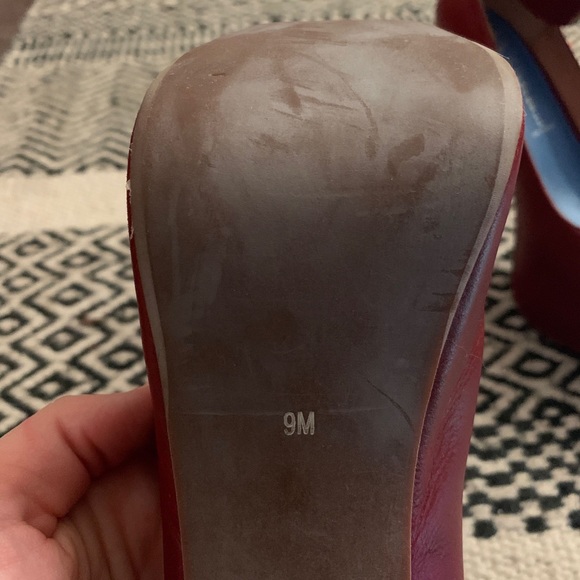 Jeffrey Campbell Ankle Strap Platforms - 9 oxblood red - Picture 3 of 4